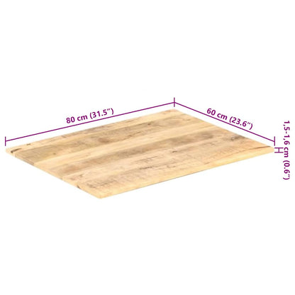 vidaXL Table Top | Each piece is unique | Solid mango wood | 80 x 60 cm