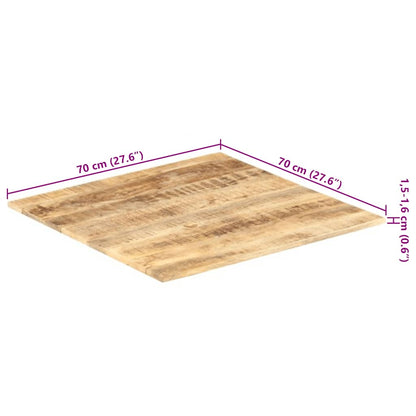 vidaXL Table Top | Varies in Mango wood | Solid mango wood | 70x70 cm | Durable