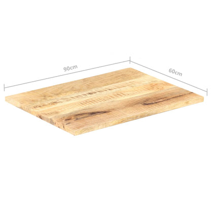 vidaXL Table Top | Natural Mango Wood | Solid Mango Wood | 90 x 60 cm | Durable