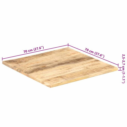 vidaXL Table Top | Natural Wood | Solid mango wood | 70 x 70 cm