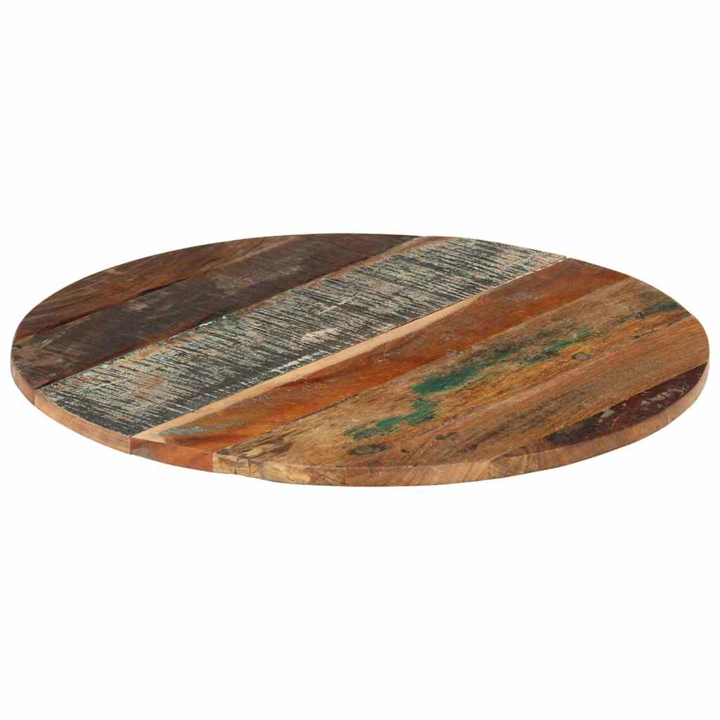 286033 vidaXL Round Table Top 60 cm 15-16 mm Solid Reclaimed Wood