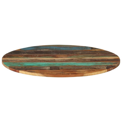 286035 vidaXL Round Table Top 80 cm 15-16 mm Solid Reclaimed Wood