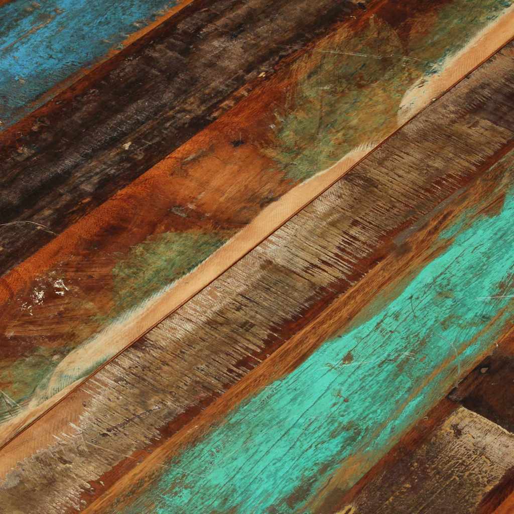 286035 vidaXL Round Table Top 80 cm 15-16 mm Solid Reclaimed Wood