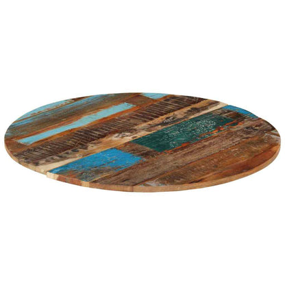 286035 vidaXL Round Table Top 80 cm 15-16 mm Solid Reclaimed Wood