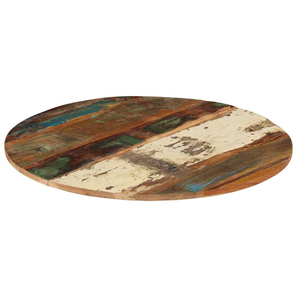 286035 vidaXL Round Table Top 80 cm 15-16 mm Solid Reclaimed Wood