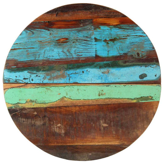 286038 vidaXL Round Table Top 60 cm 25-27 mm Solid Reclaimed Wood