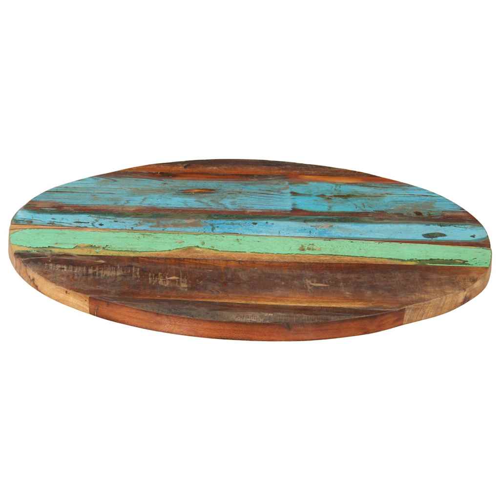 286038 vidaXL Round Table Top 60 cm 25-27 mm Solid Reclaimed Wood
