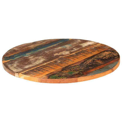 286038 vidaXL Round Table Top 60 cm 25-27 mm Solid Reclaimed Wood