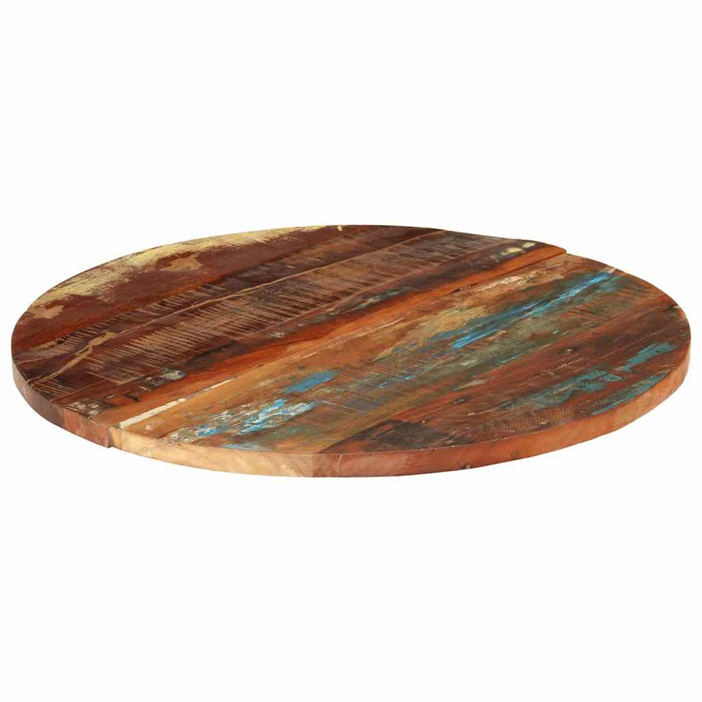 286039 vidaXL Round Table Top 70 cm 25-27 mm Solid Reclaimed Wood