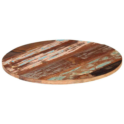 286040 vidaXL Round Table Top 80 cm 25-27 mm Solid Reclaimed Wood