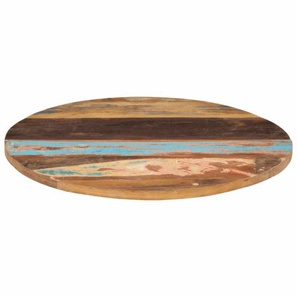 286040 vidaXL Round Table Top 80 cm 25-27 mm Solid Reclaimed Wood