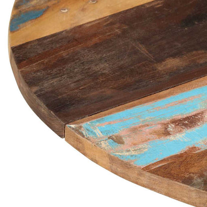 286040 vidaXL Round Table Top 80 cm 25-27 mm Solid Reclaimed Wood