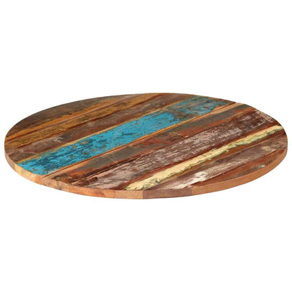 286040 vidaXL Round Table Top 80 cm 25-27 mm Solid Reclaimed Wood