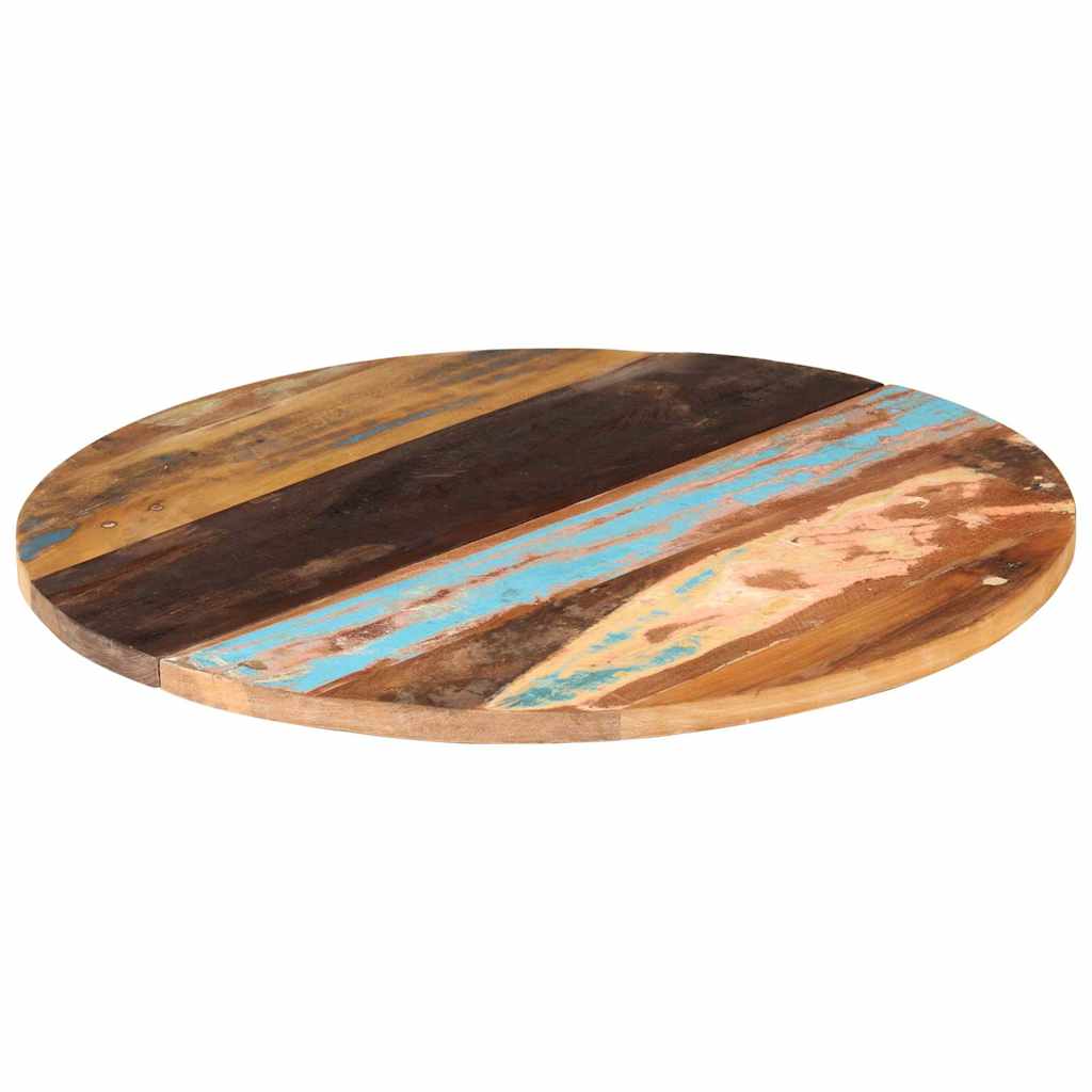 286040 vidaXL Round Table Top 80 cm 25-27 mm Solid Reclaimed Wood