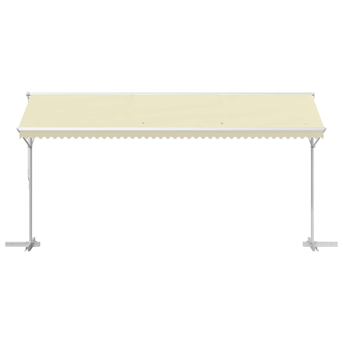 145883 vidaXL Free Standing Awning 500x300 cm Cream