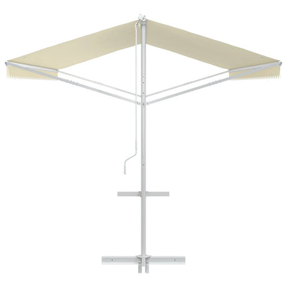 145883 vidaXL Free Standing Awning 500x300 cm Cream