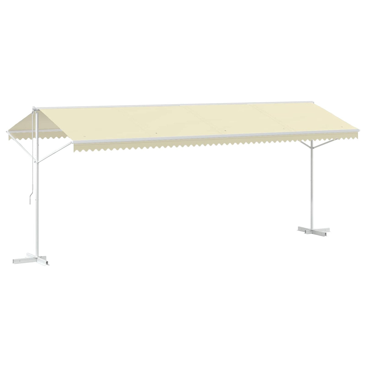 145884 vidaXL Free Standing Awning 600x300 cm Cream
