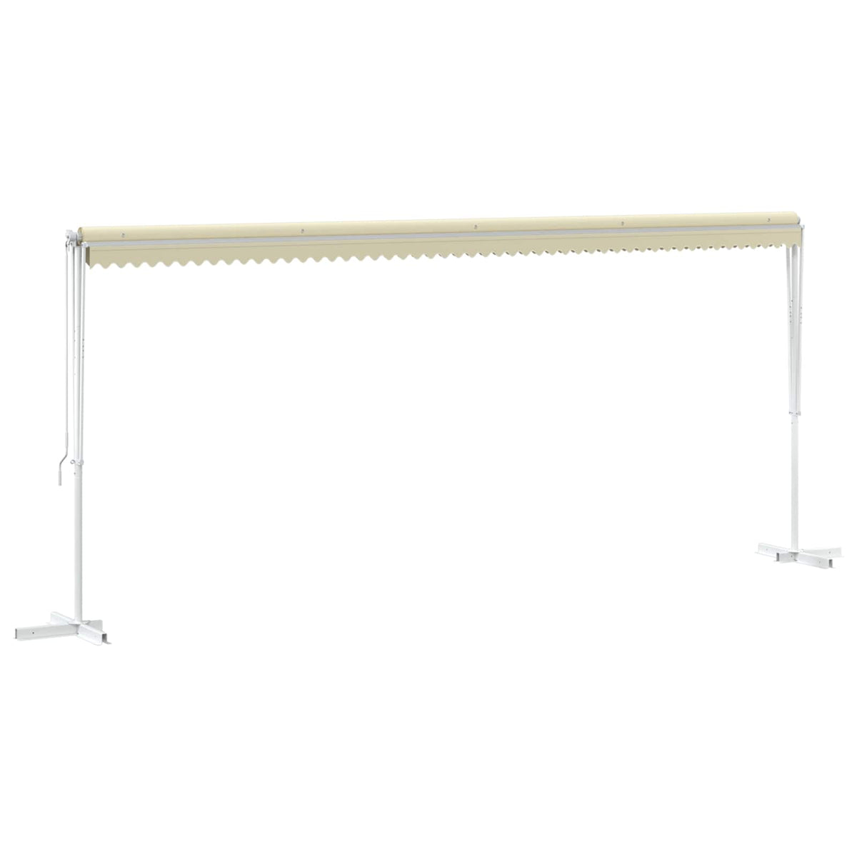 145884 vidaXL Free Standing Awning 600x300 cm Cream