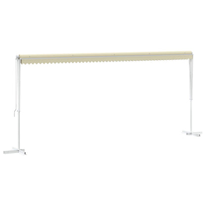 145884 vidaXL Free Standing Awning 600x300 cm Cream