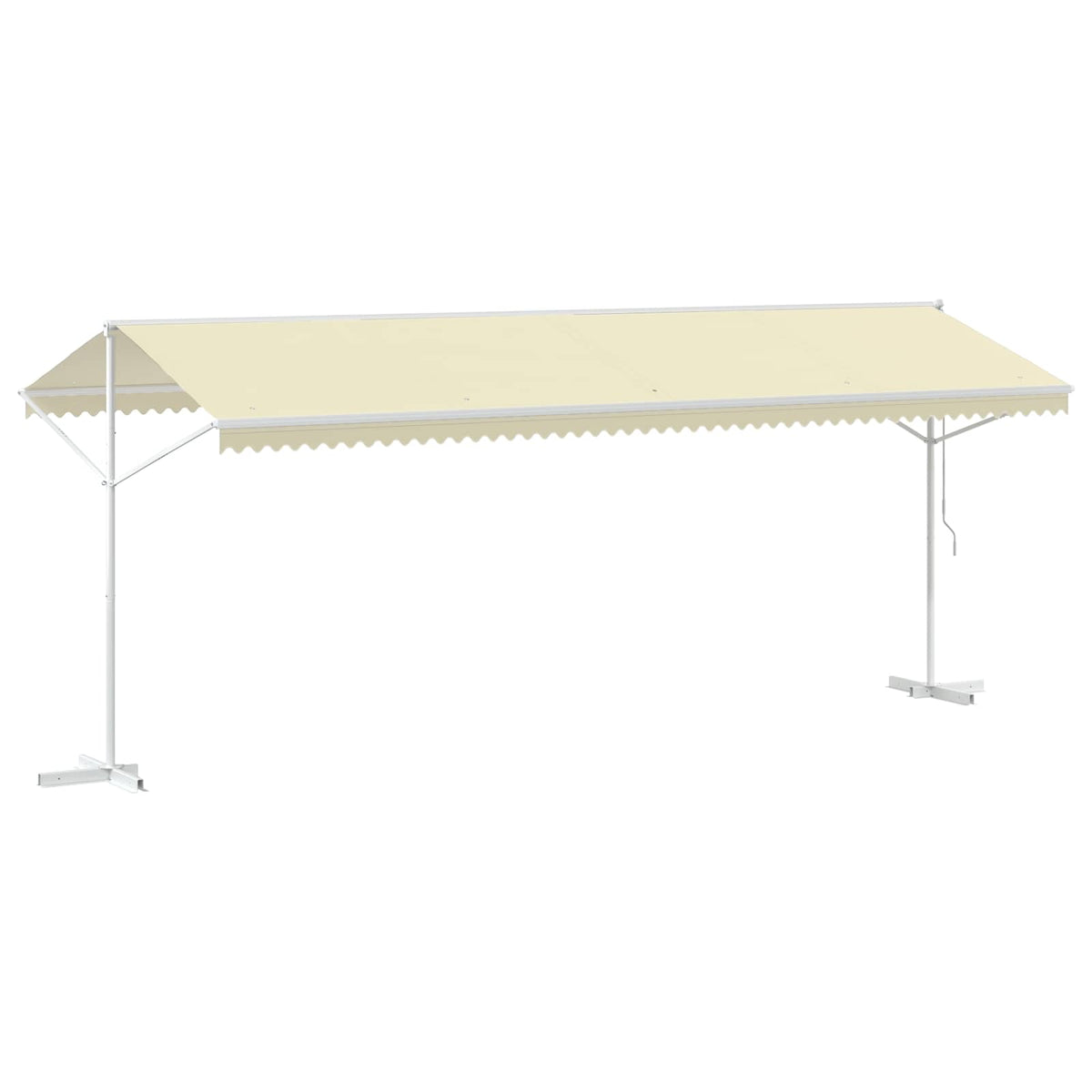 145884 vidaXL Free Standing Awning 600x300 cm Cream