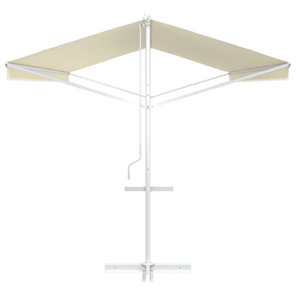 145884 vidaXL Free Standing Awning 600x300 cm Cream