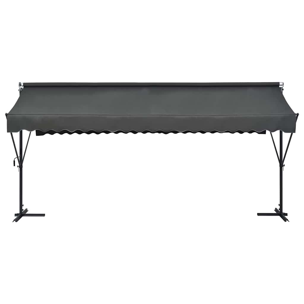 145887 vidaXL Free Standing Awning 500x300 cm Anthracite