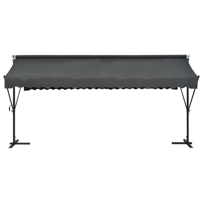 145887 vidaXL Free Standing Awning 500x300 cm Anthracite