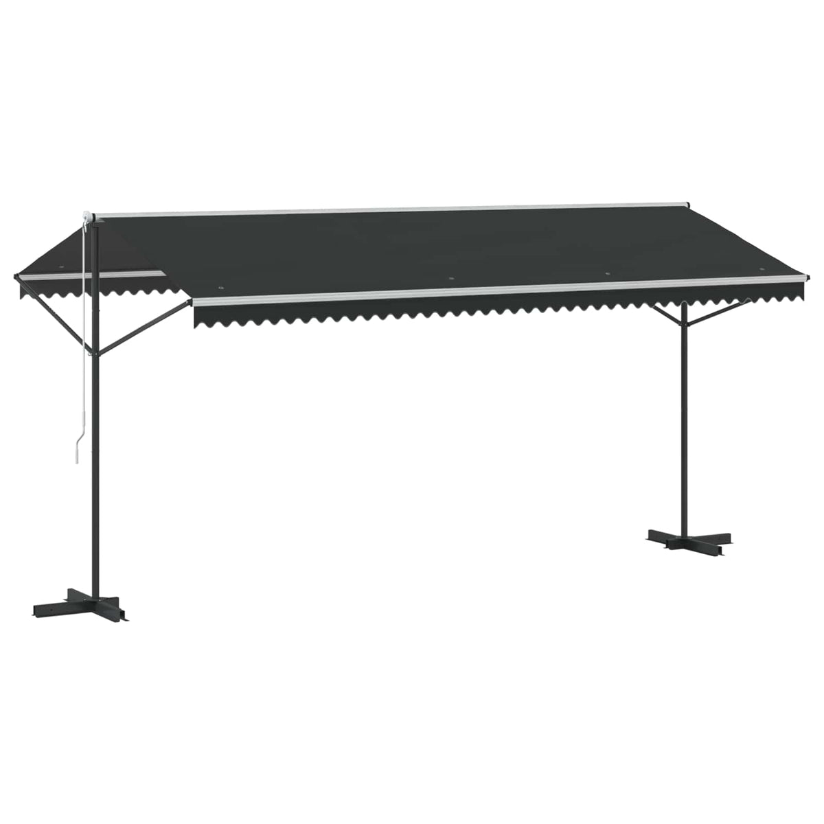 145887 vidaXL Free Standing Awning 500x300 cm Anthracite