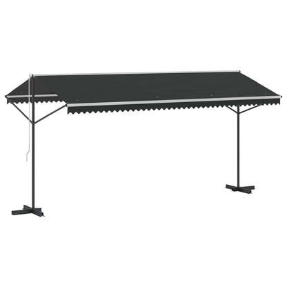 145887 vidaXL Free Standing Awning 500x300 cm Anthracite