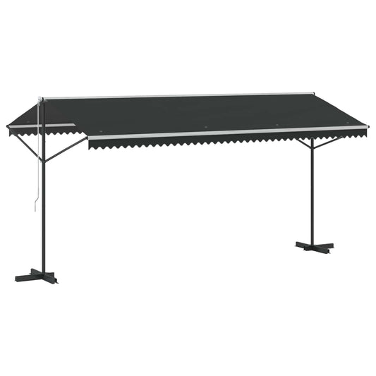 145887 vidaXL Free Standing Awning 500x300 cm Anthracite