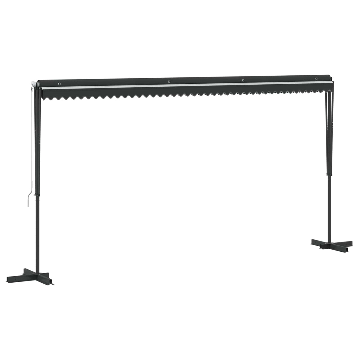 145887 vidaXL Free Standing Awning 500x300 cm Anthracite
