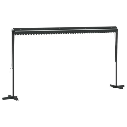 145887 vidaXL Free Standing Awning 500x300 cm Anthracite