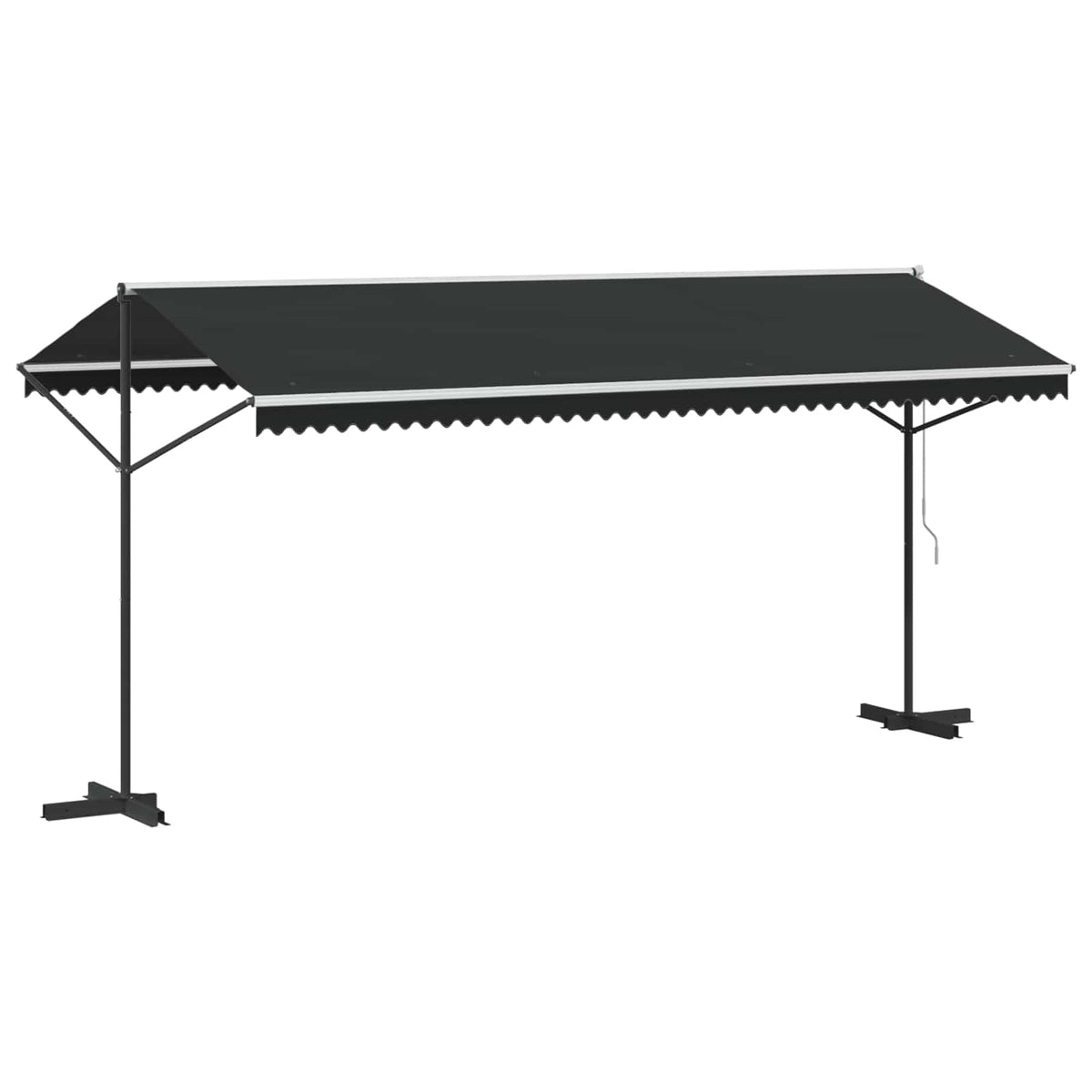 145887 vidaXL Free Standing Awning 500x300 cm Anthracite