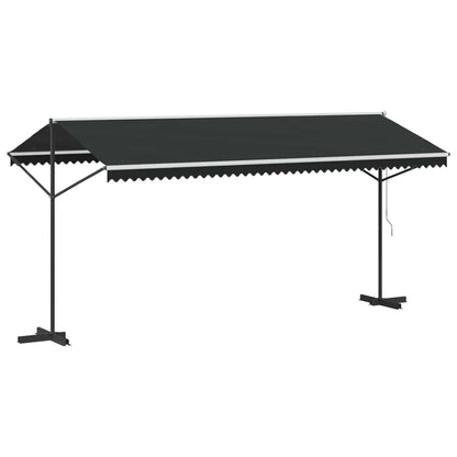 145887 vidaXL Free Standing Awning 500x300 cm Anthracite