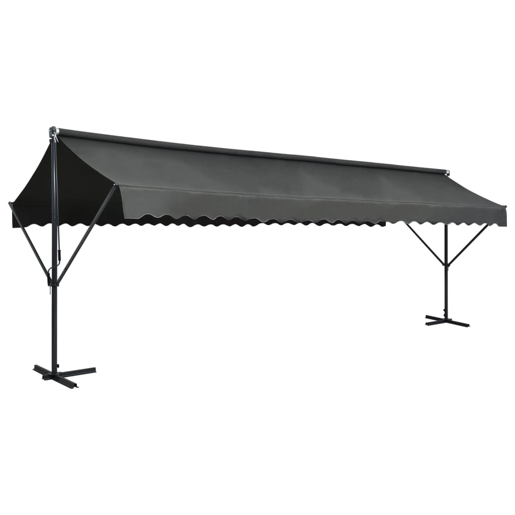 145888 vidaXL Free Standing Awning 600x300 cm Anthracite