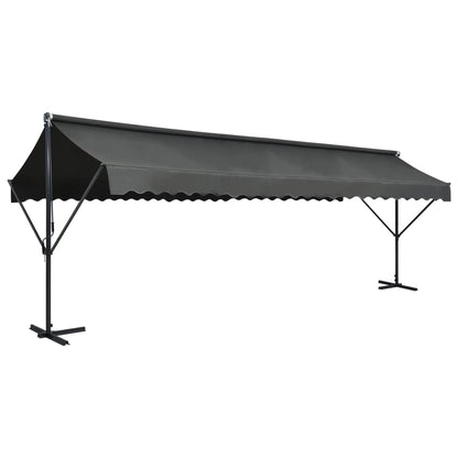 145888 vidaXL Free Standing Awning 600x300 cm Anthracite