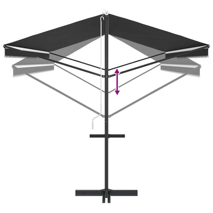 145888 vidaXL Free Standing Awning 600x300 cm Anthracite