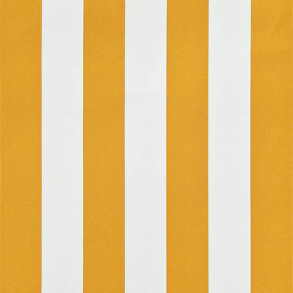 vidaXL Retractable Awning 100x150 cm Yellow and White