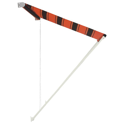 vidaXL Awning | Orange and Brown | Steel and 100% polyester | 150x150 cm