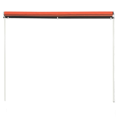 vidaXL Retractable Awning 300x150 cm Orange and Brown