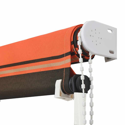 vidaXL Retractable Awning 300x150 cm Orange and Brown