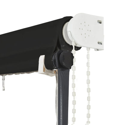 vidaXL Retractable Awning with LED 100x150 cm Anthracite