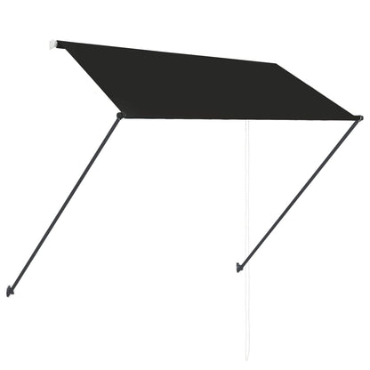145917 vidaXL Retractable Awning with LED 250x150 cm Anthracite