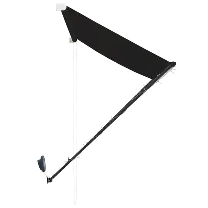 145917 vidaXL Retractable Awning with LED 250x150 cm Anthracite