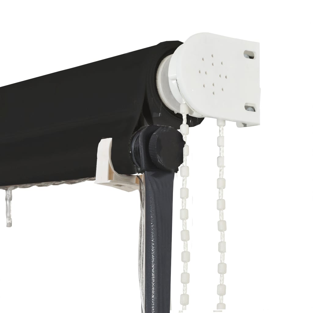 145919 vidaXL Retractable Awning with LED 350x150 cm Anthracite