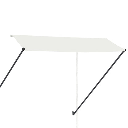145925 vidaXL Retractable Awning with LED 300x150 cm Cream