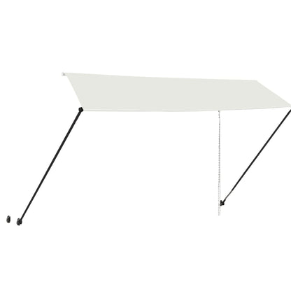 145926 vidaXL Retractable Awning with LED 350x150 cm Cream
