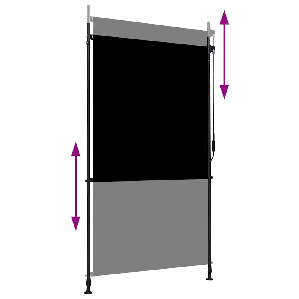 145936 vidaXL Outdoor Roller Blind 120x270 cm Anthracite