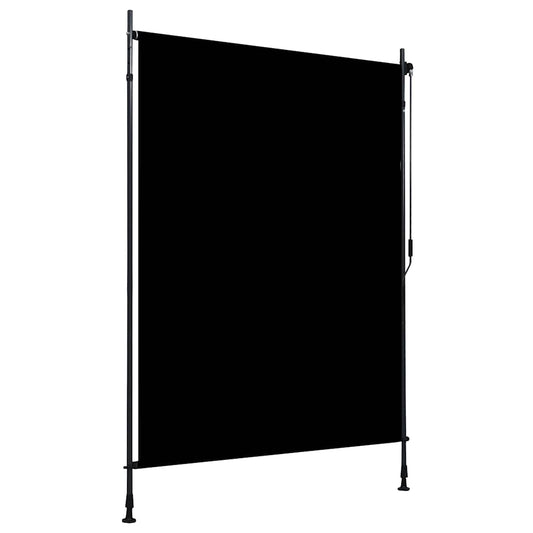 vidaXL Roller Blind | Anthracite | Fabric with PA coating, Steel, Aluminium