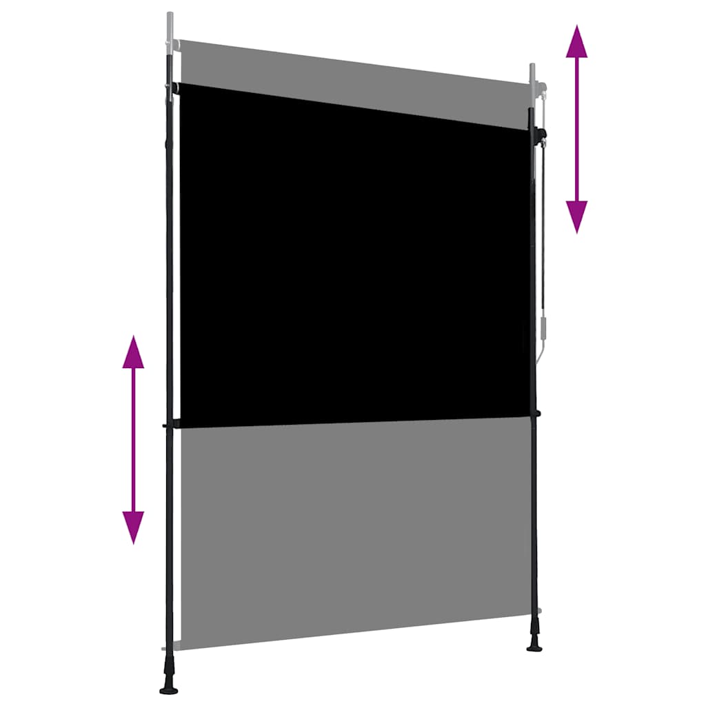 vidaXL Outdoor Roller Blind 150x270 cm Anthracite